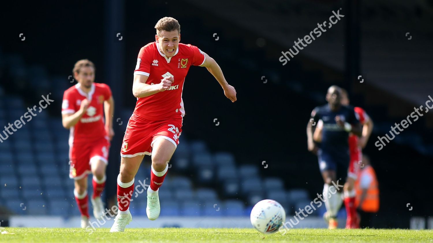 Callum Brittain Mk Dons Action During Editorial Stock Photo - Stock ...