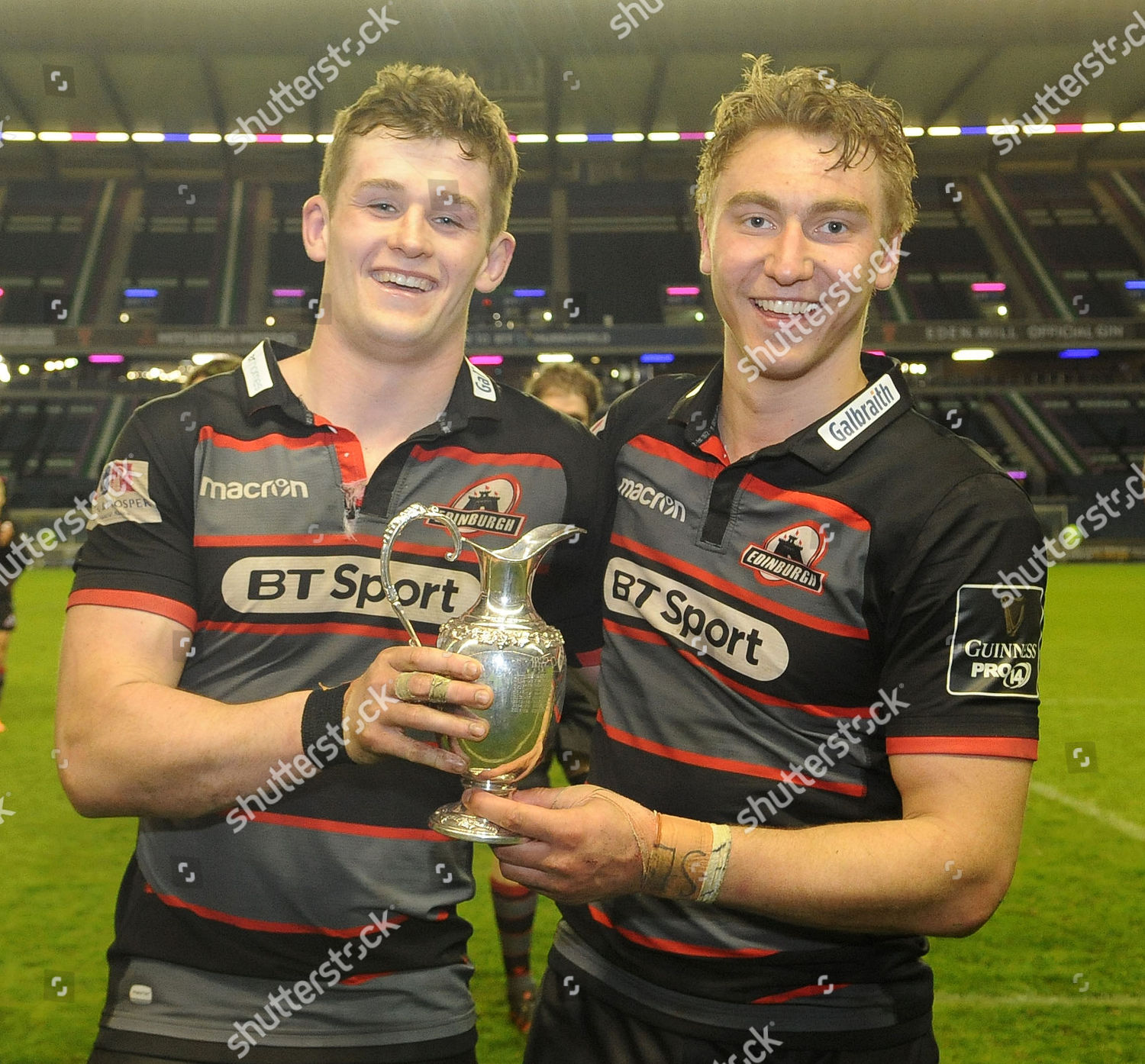 Edinburgh Rugby Players Celebrate Winning 1872 Editorial Stock Photo