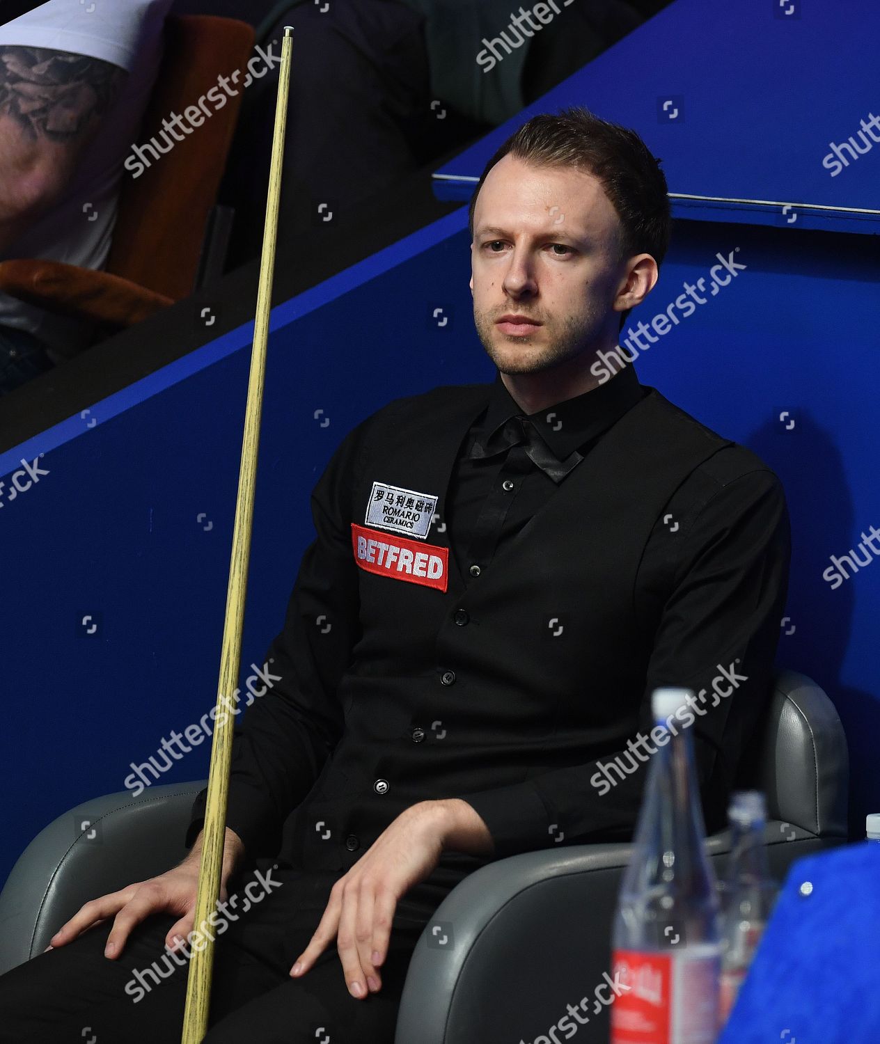 Judd Trump England Sits His Chair During Editorial Stock