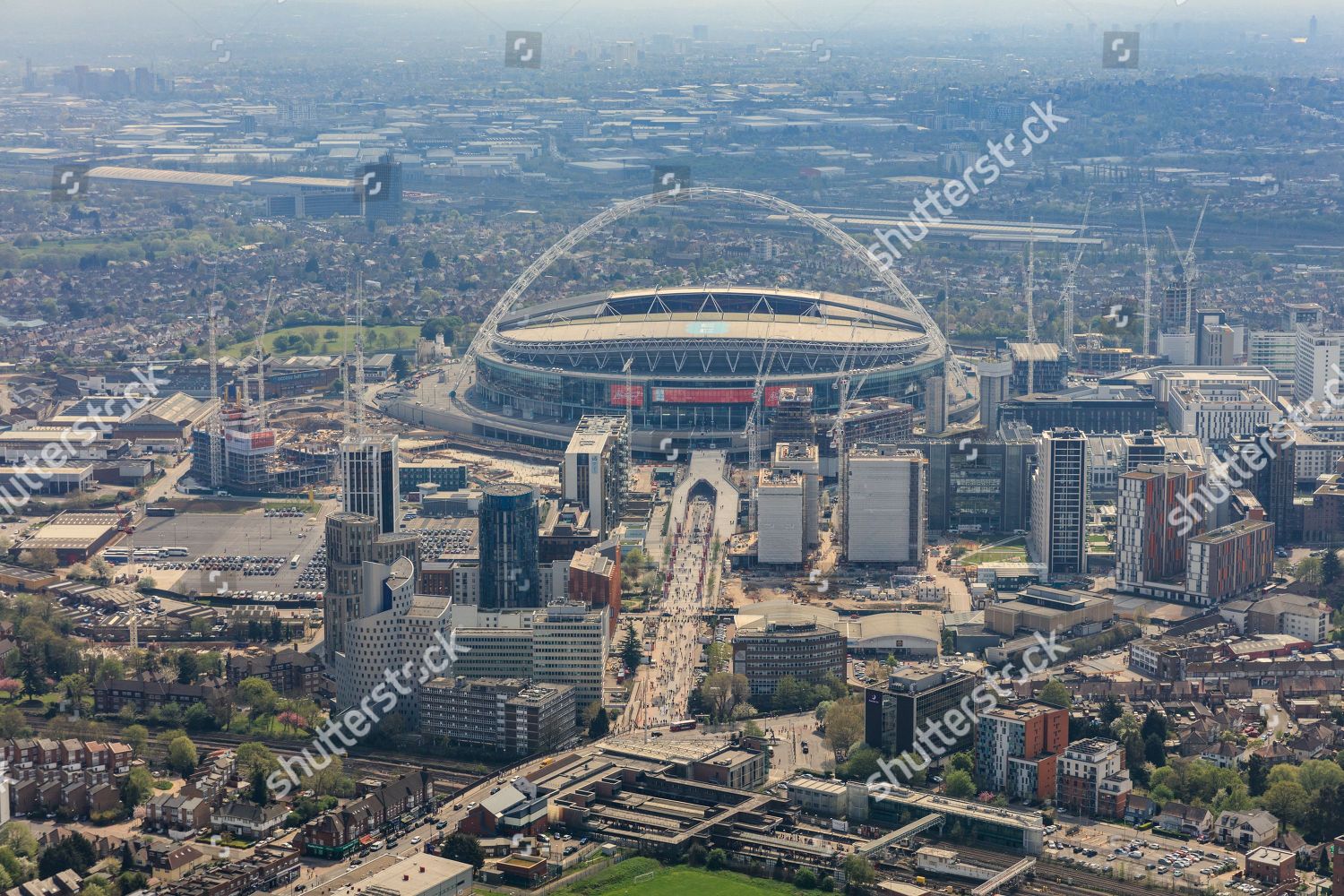 Aerial View Wembley Stadium Editorial Stock Photo - Stock Image ...