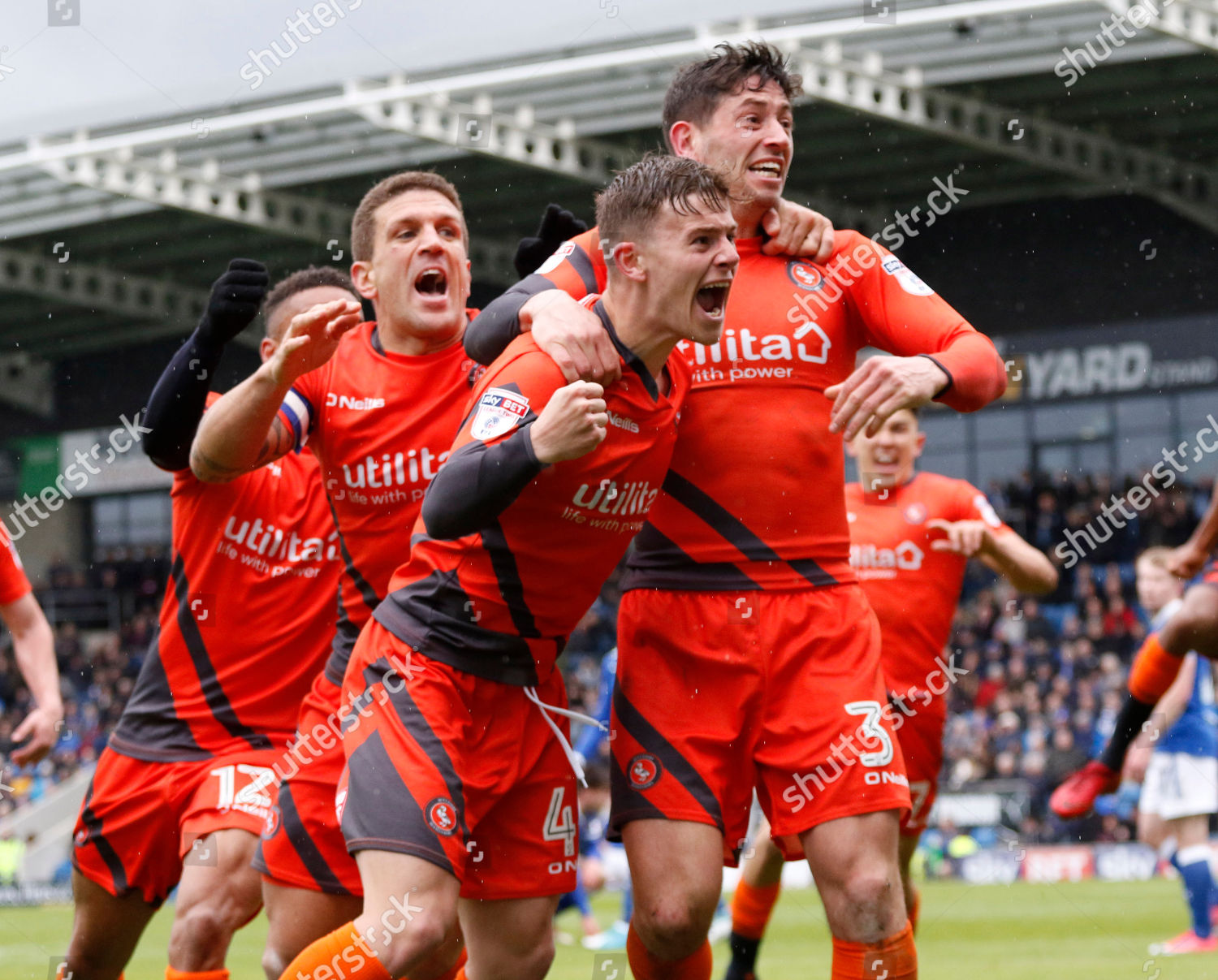 Goal Celebration By Wycombe Wanderers Dominic Editorial Stock Photo ...