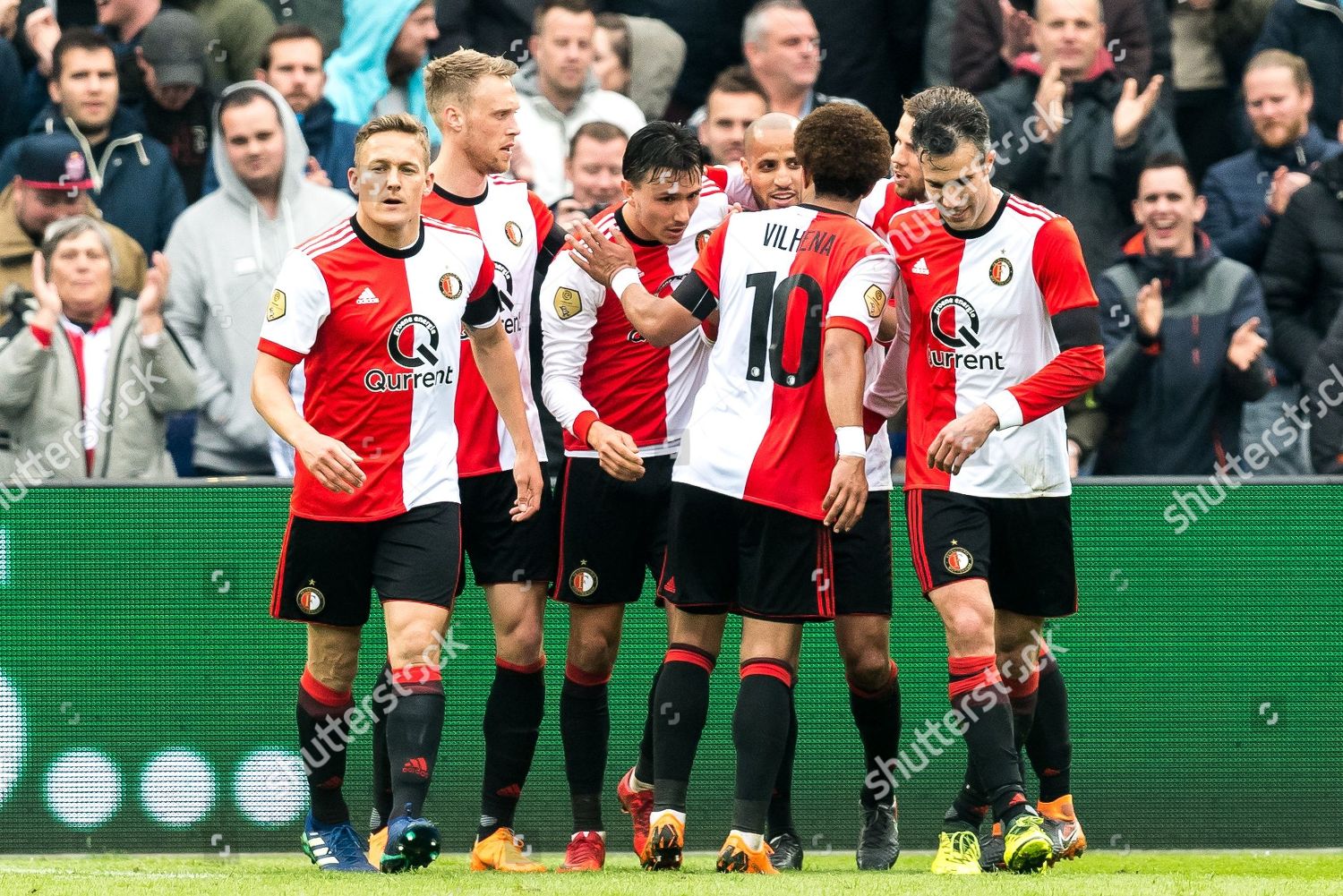 Feijenoord Celebrate Goal Steven Berghuis Feyenoord Editorial Stock ...