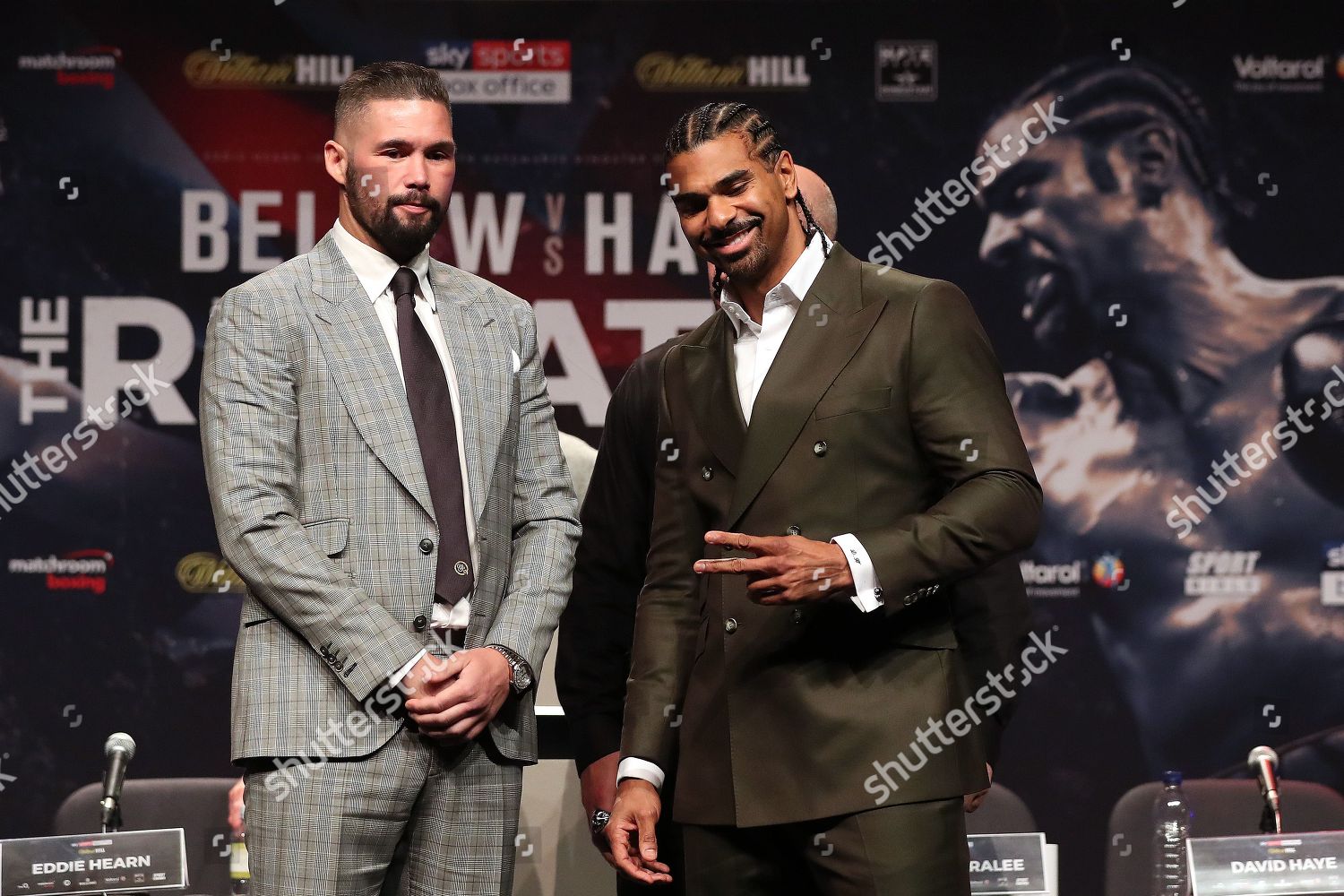 Tony Bellew David Haye During Their Editorial Stock Photo - Stock Image ...