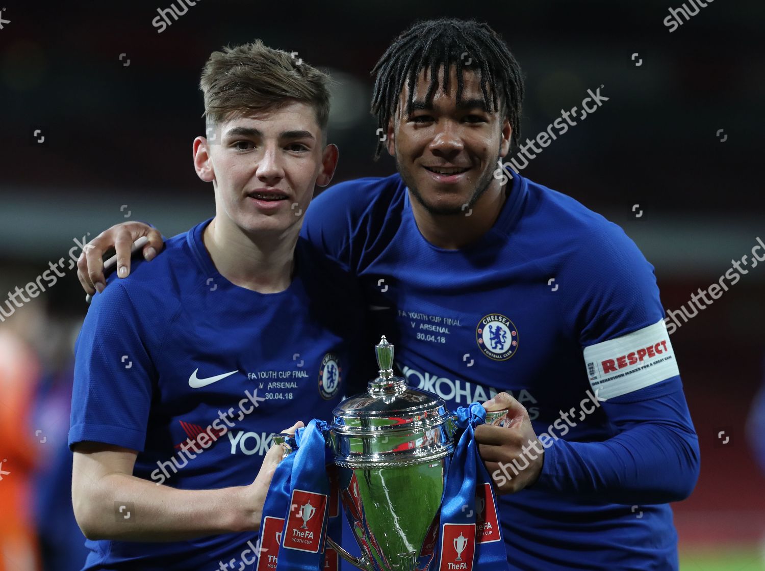 Billy Gilmour Left Reece James Chelsea Trophy Editorial Stock Photo Stock Image Shutterstock