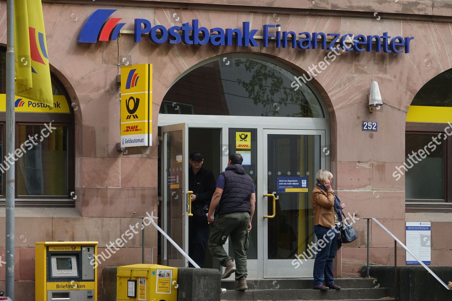 Customers Entrance Postbank Finanzcenter Bank Branch Editorial Stock ...