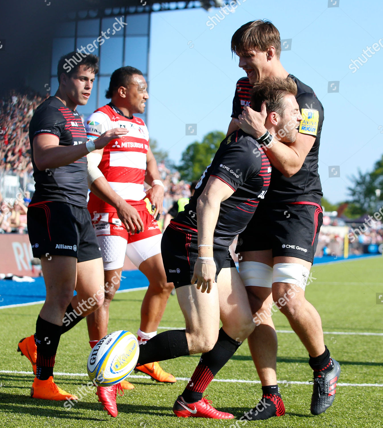 Chris Wyles Congratulated By Michael Rhodes Editorial Stock Photo