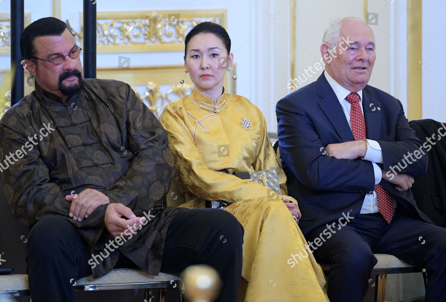 Steven Seagal Erdenetuya Leonid Roshal Editorial Stock Photo - Stock