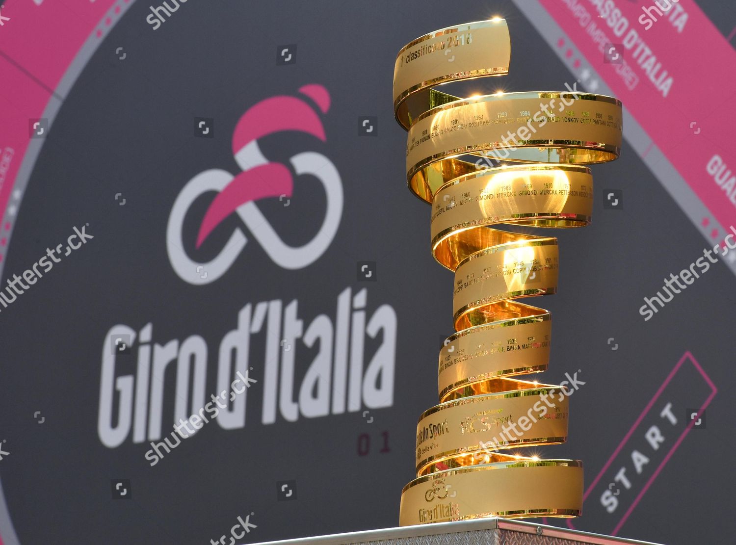 Giro Ditalia Trophy Seen Before Fourth Stage Editorial Stock Photo Stock Image Shutterstock