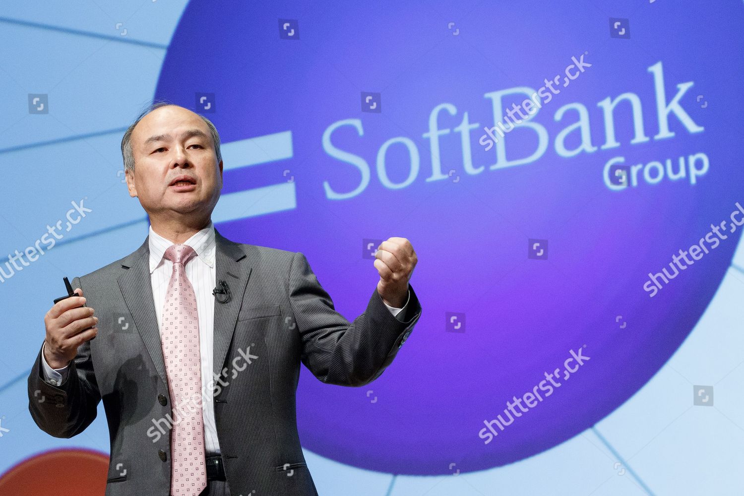 Softbank Chairman Ceo Masayoshi Son Speaks Editorial Stock Photo ...