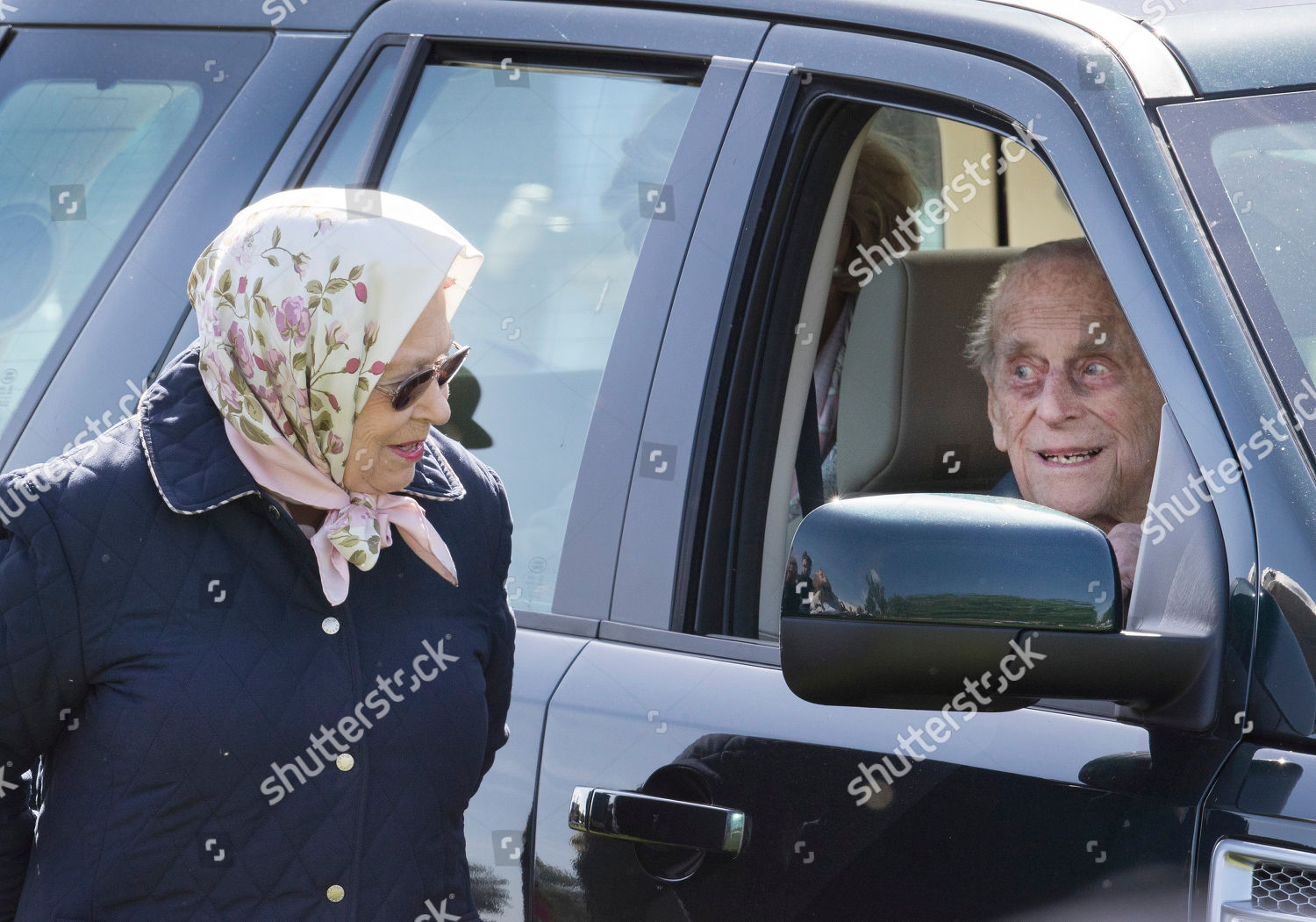Prince Philip Seen Car Talking Queen Editorial Stock Photo - Stock