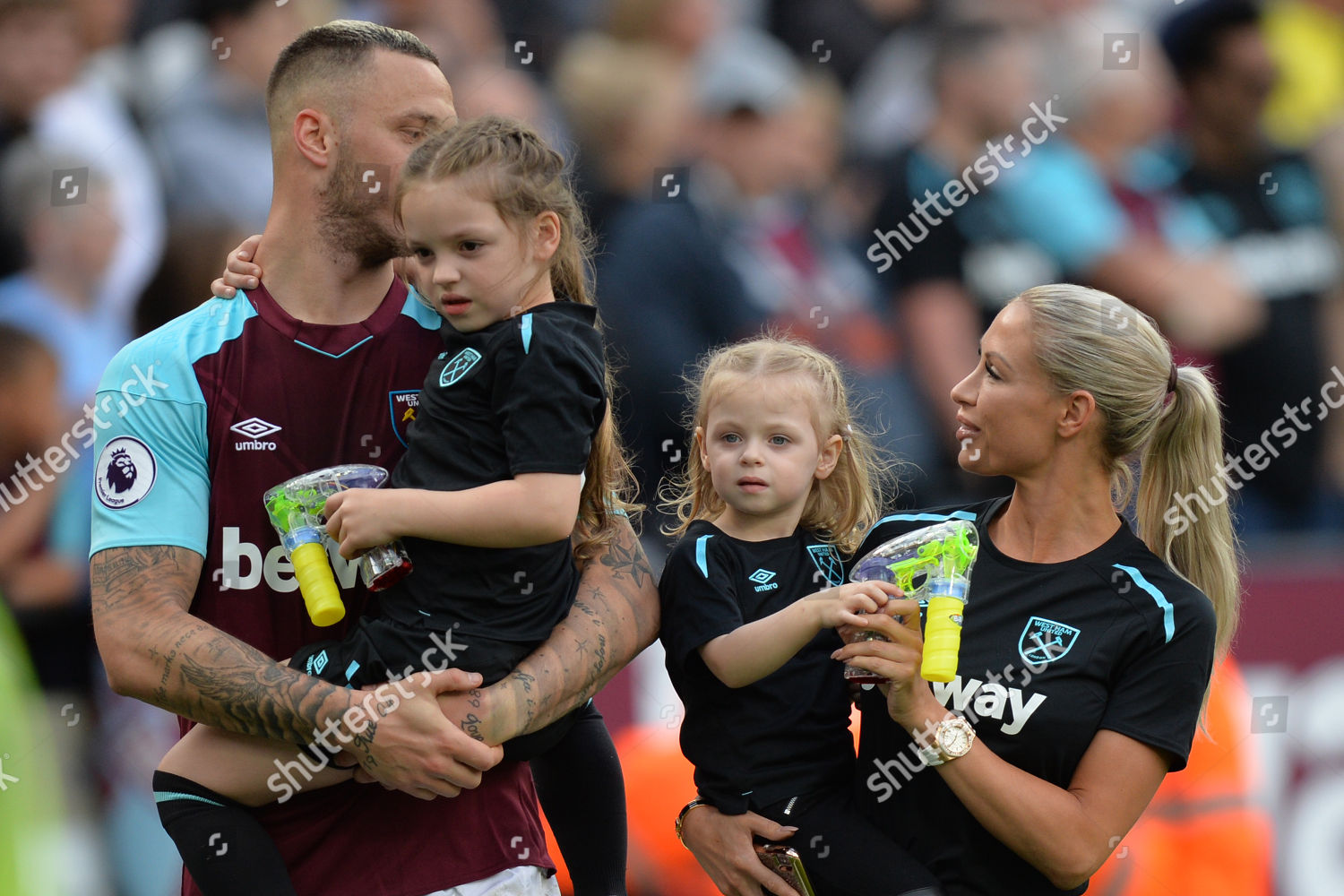 MARKO ARNAUTOVIC WEST HAM HIS FAMILY Editorial Stock Photo - Stock ...