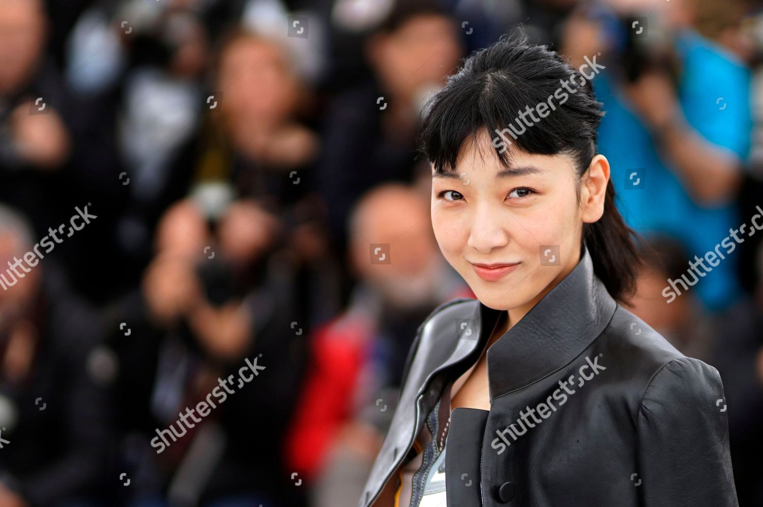 Japanese Actress Sakura Ando Poses During Editorial Stock Photo - Stock ...