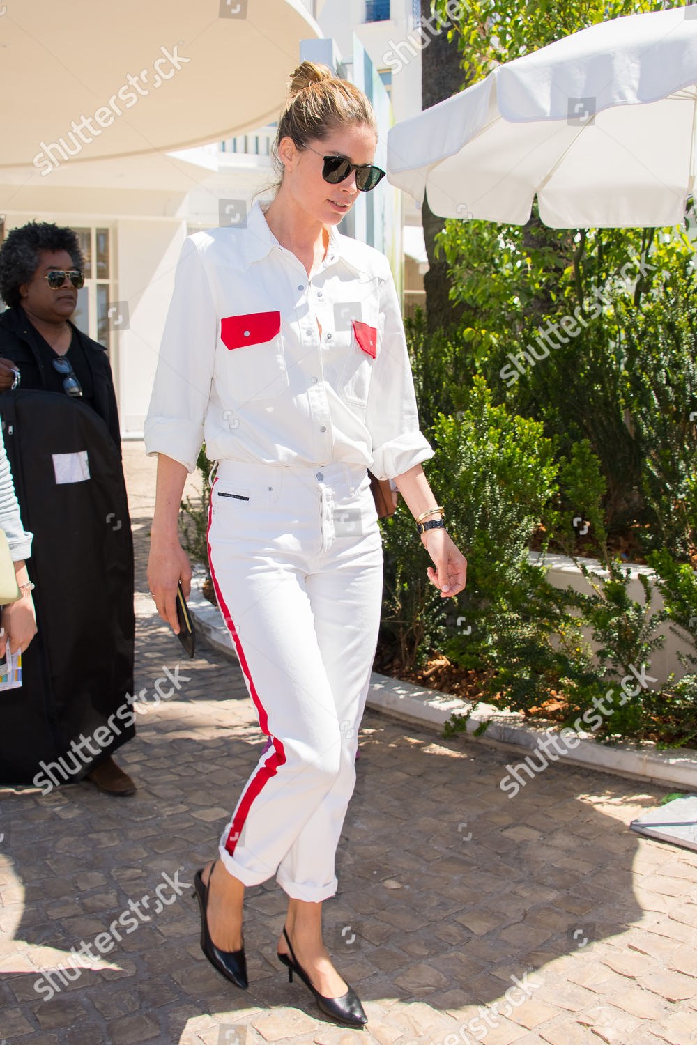 Doutzen Kroes Arrives Loreal Beach Editorial Stock Photo - Stock Image
