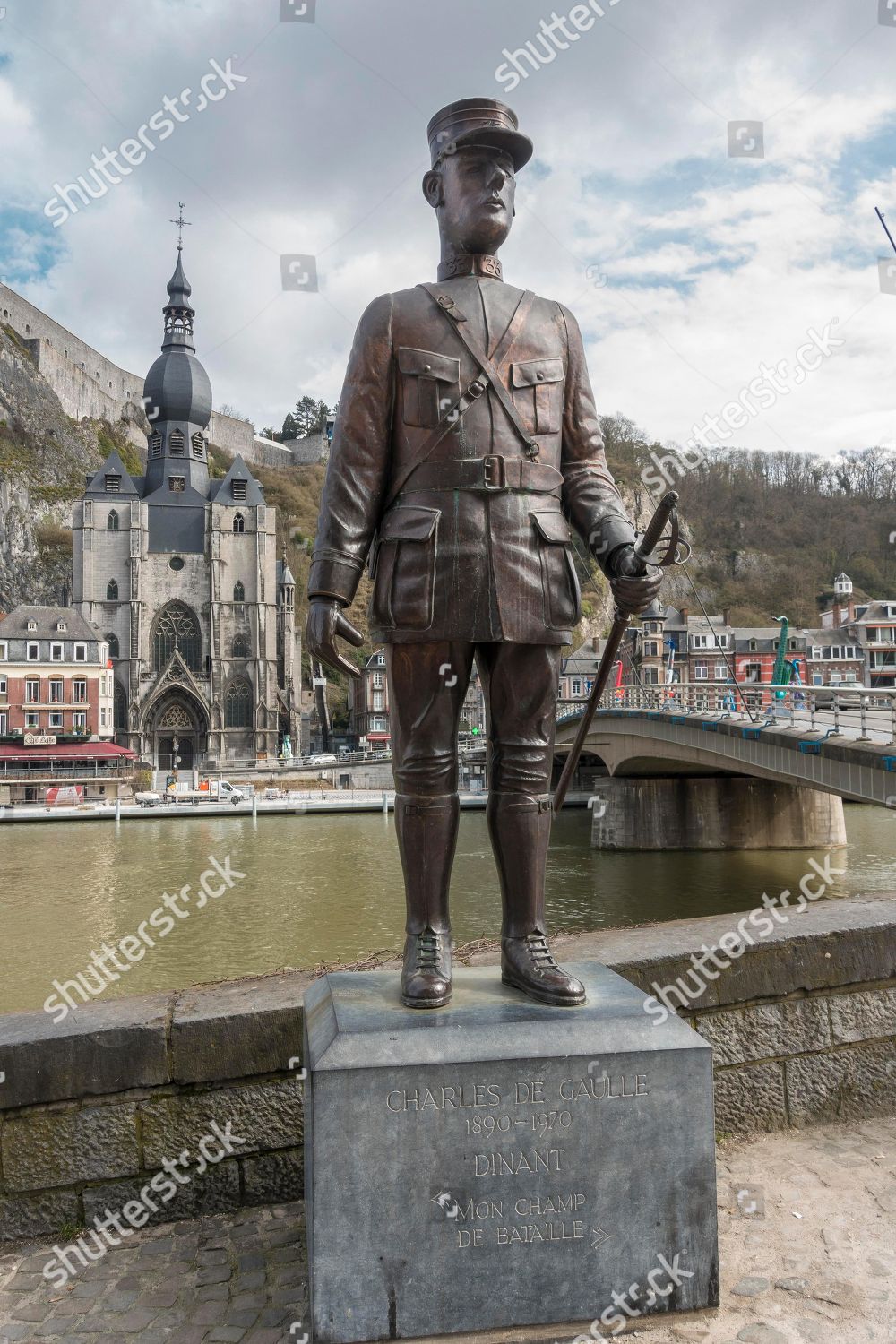 Sculpture Charles De Gaulle 18901970 Wounded Editorial Stock Photo ...