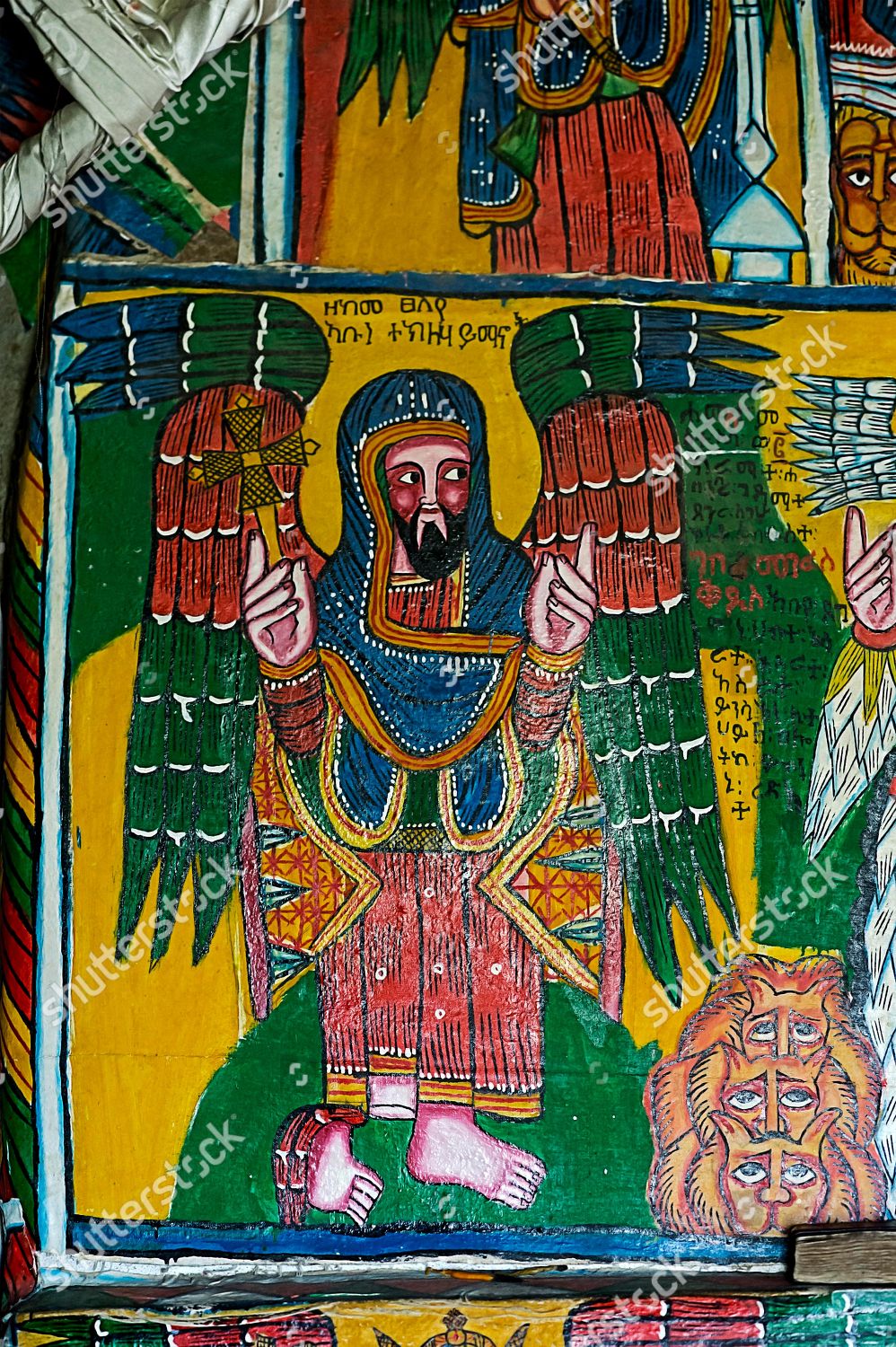 Holy Monk Tekle Haymanot Depiction Angel Editorial Stock Photo Stock
