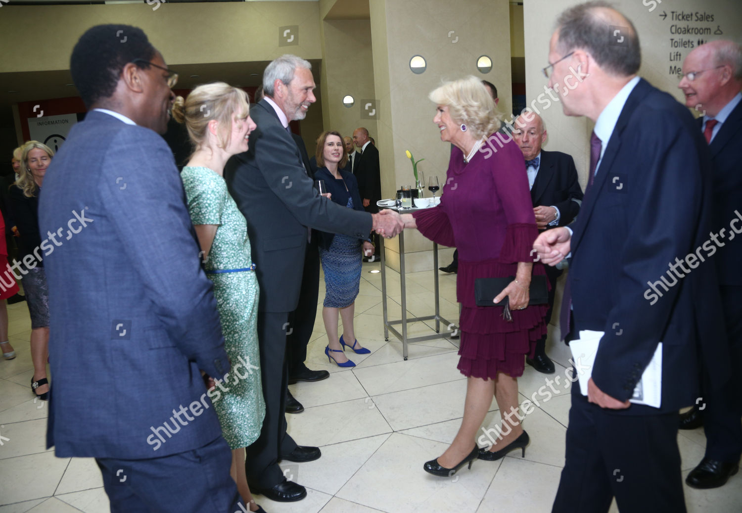 Camilla Duchess Cornwall Meets Royal Correspondents Editorial Stock