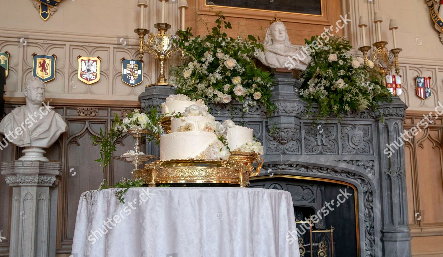 Wedding Cake By Claire Ptak Londonbased Bakery Editorial Stock