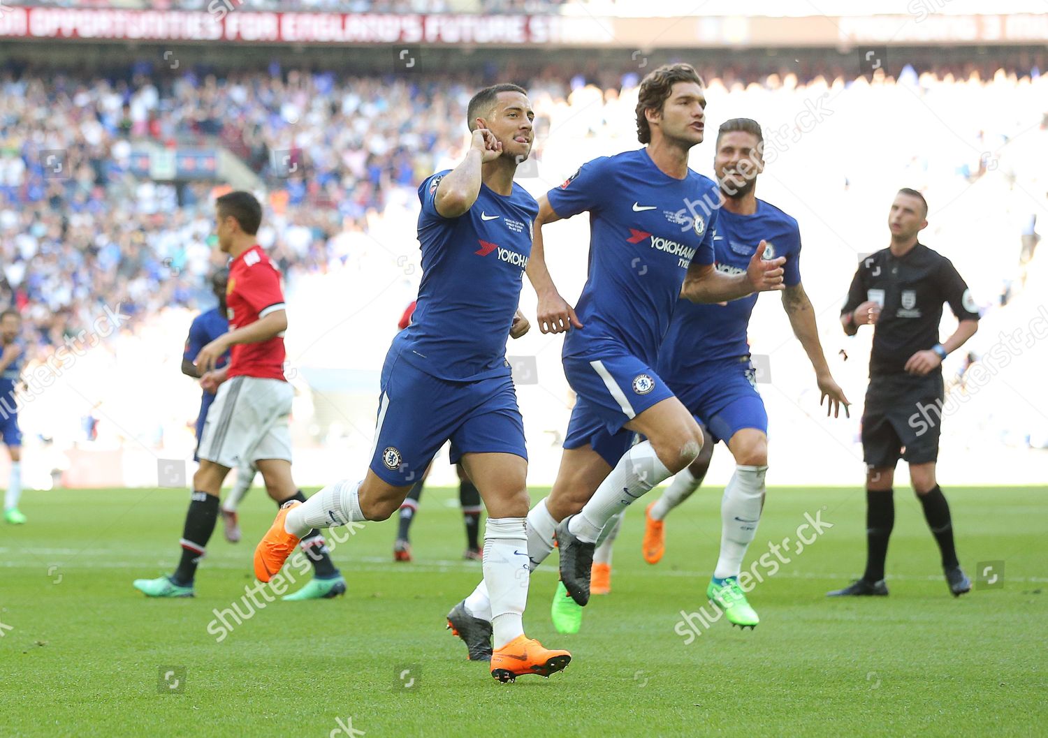 Eden Hazard Chelsea Celebrates After He Scores Editorial Stock Photo Stock Image Shutterstock