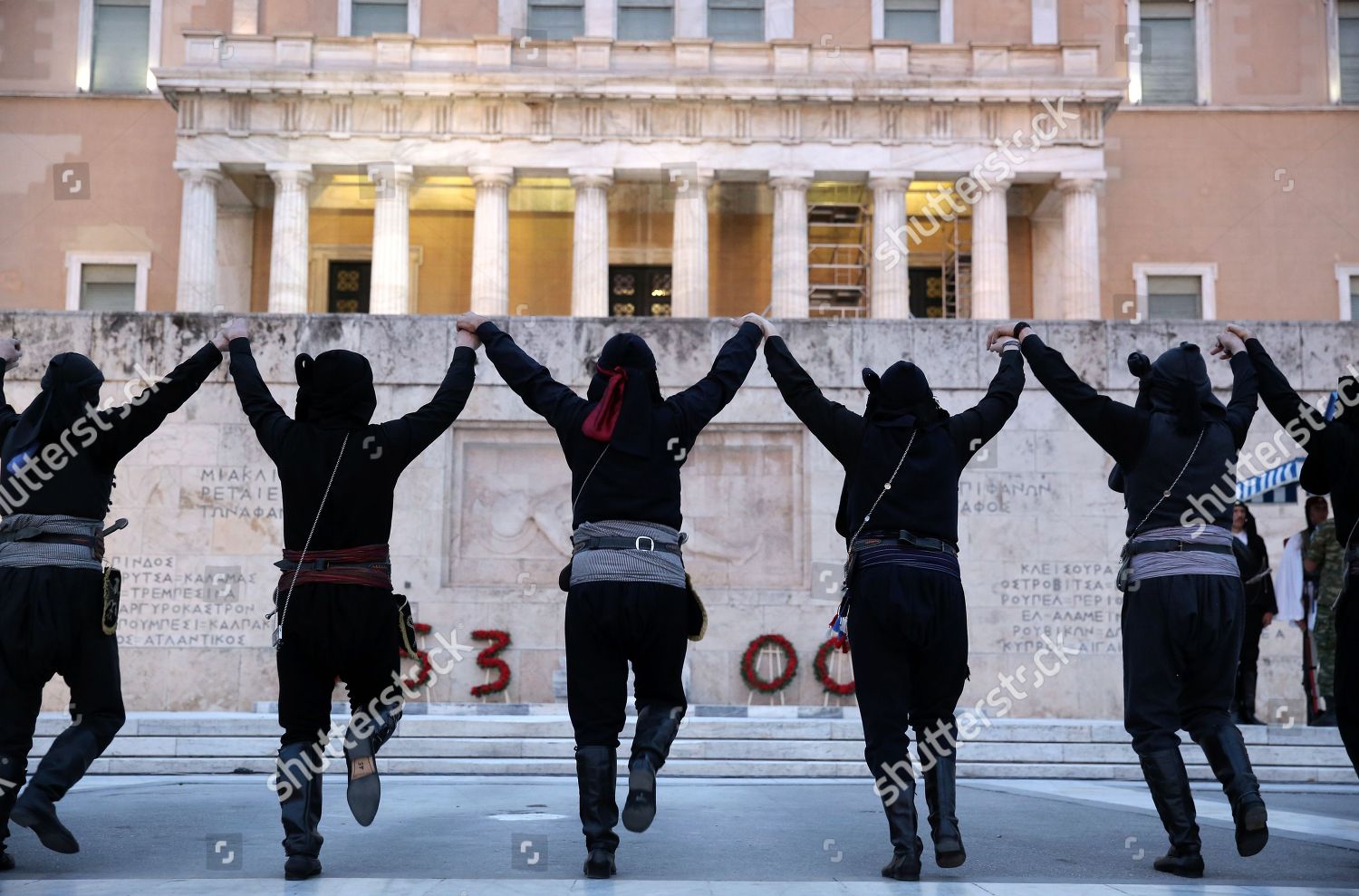 Pontian Greeks Dressed Traditional Pontic Guerrilla Editorial Stock