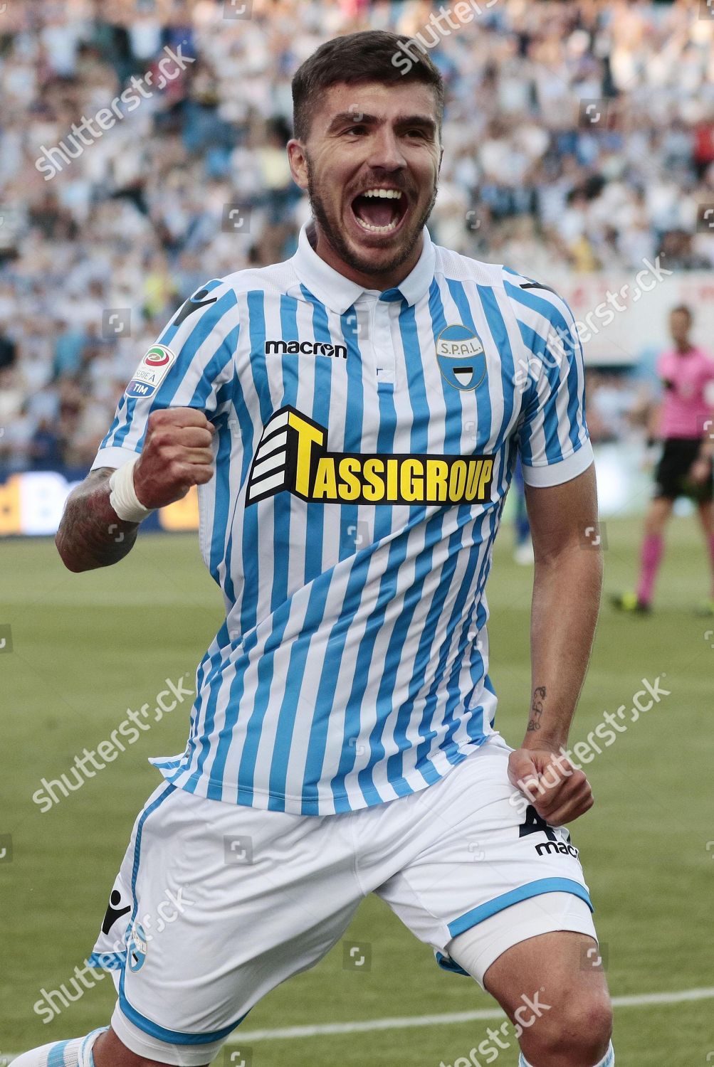 Spals Alberto Paloschi Jubilates After Scoring Goal Editorial Stock Photo Stock Image Shutterstock