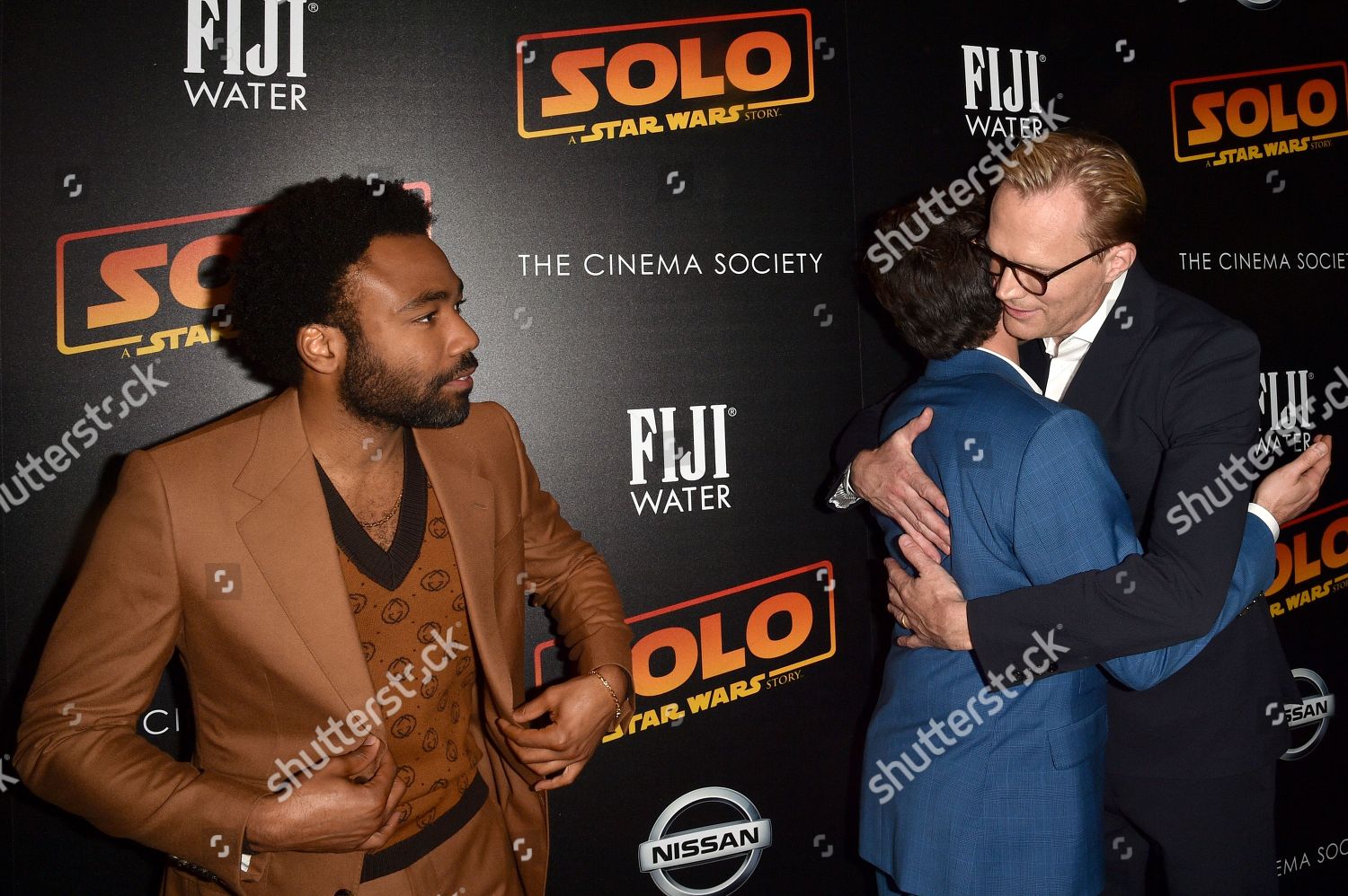 Donald Glover Alden Ehrenreich Paul Bettany Editorial Stock Photo