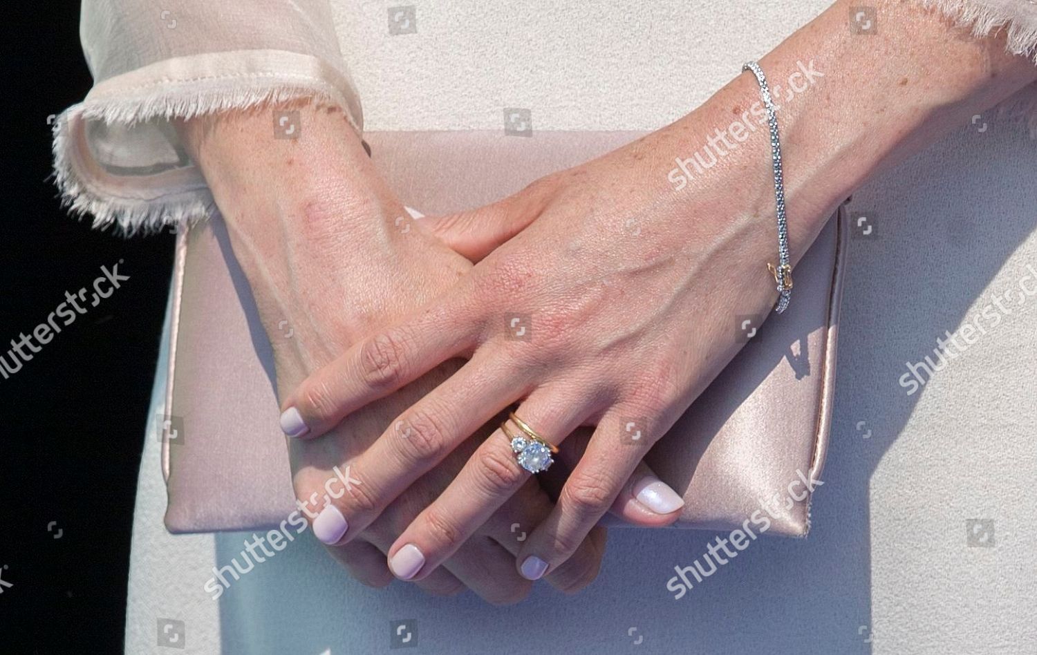 Meghan Duchess Sussex Ring Detail Editorial Stock Photo - Stock Image ...