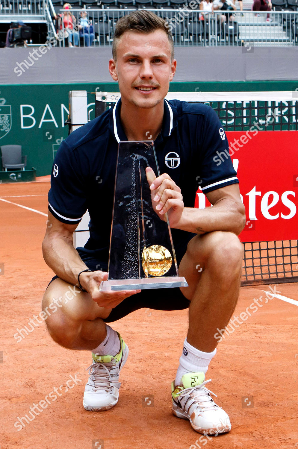 Marton Fucsovics Hungary Poses Trophy After Beating Editorial Stock Photo Stock Image Shutterstock