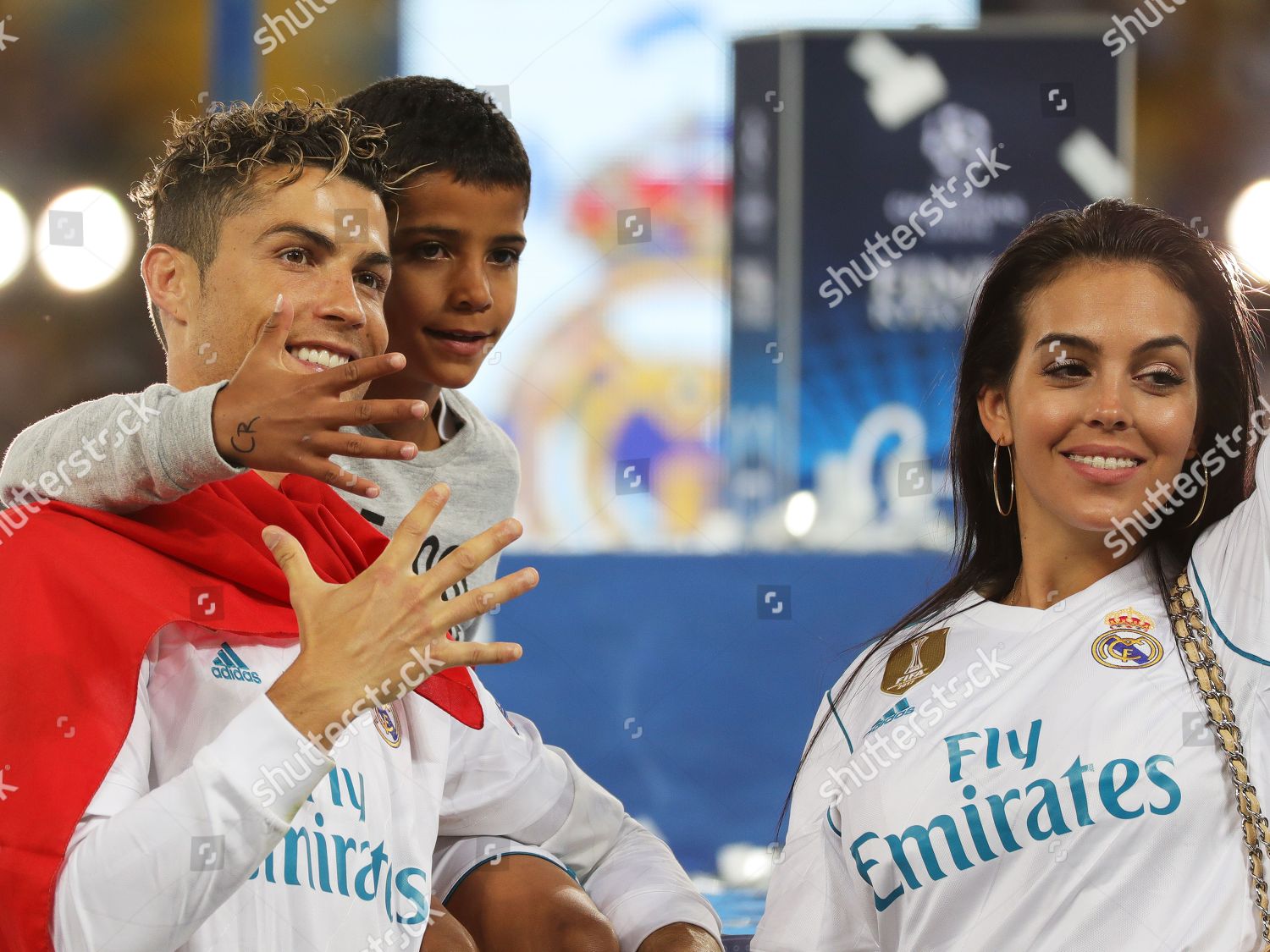 Cristiano Ronaldo Real Madrid His Son Cristiano Redaktionelles Stockfoto Stockbild Shutterstock