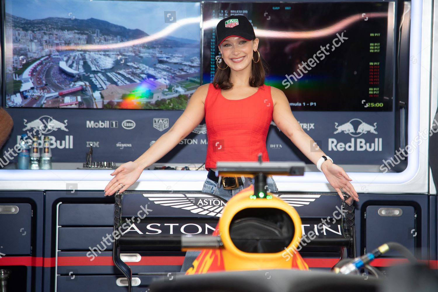 Bella Hadid Visits Red Bull Energy Editorial Stock Photo - Stock Image ...