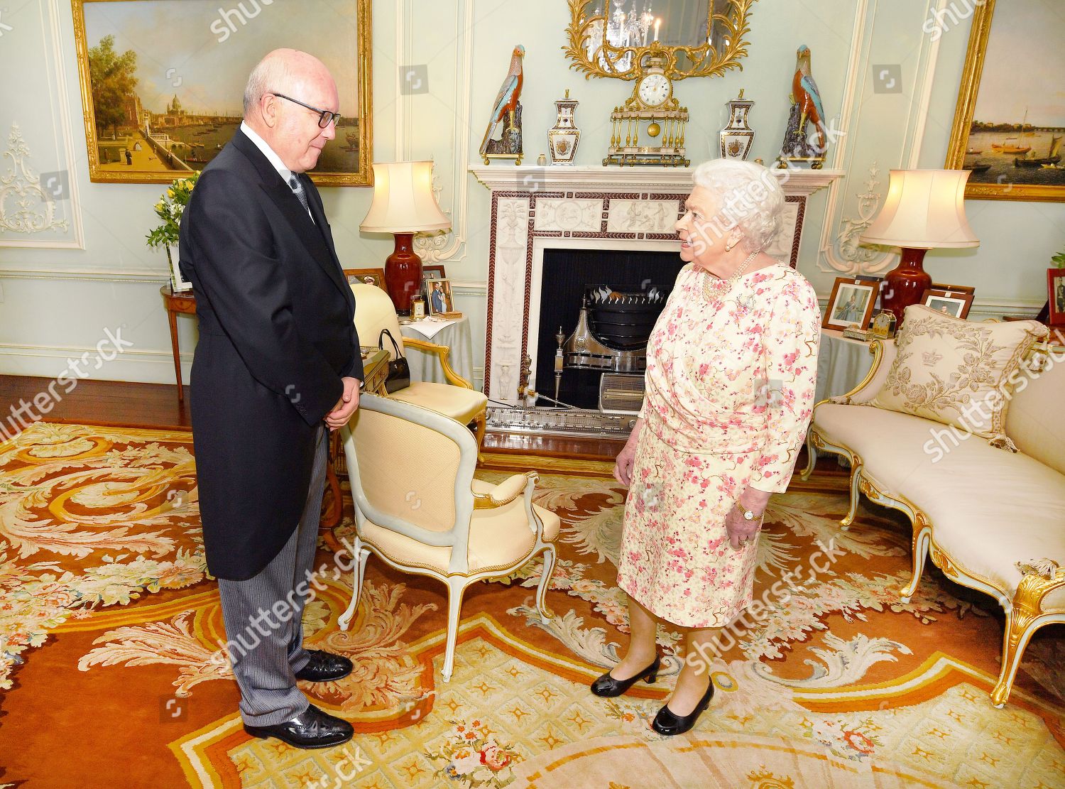 Queen Elizabeth Ii Talks Honorable George Brandis