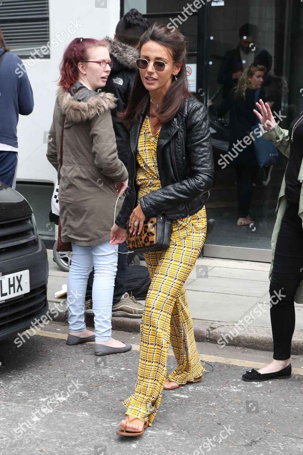 michelle keegan leather jacket