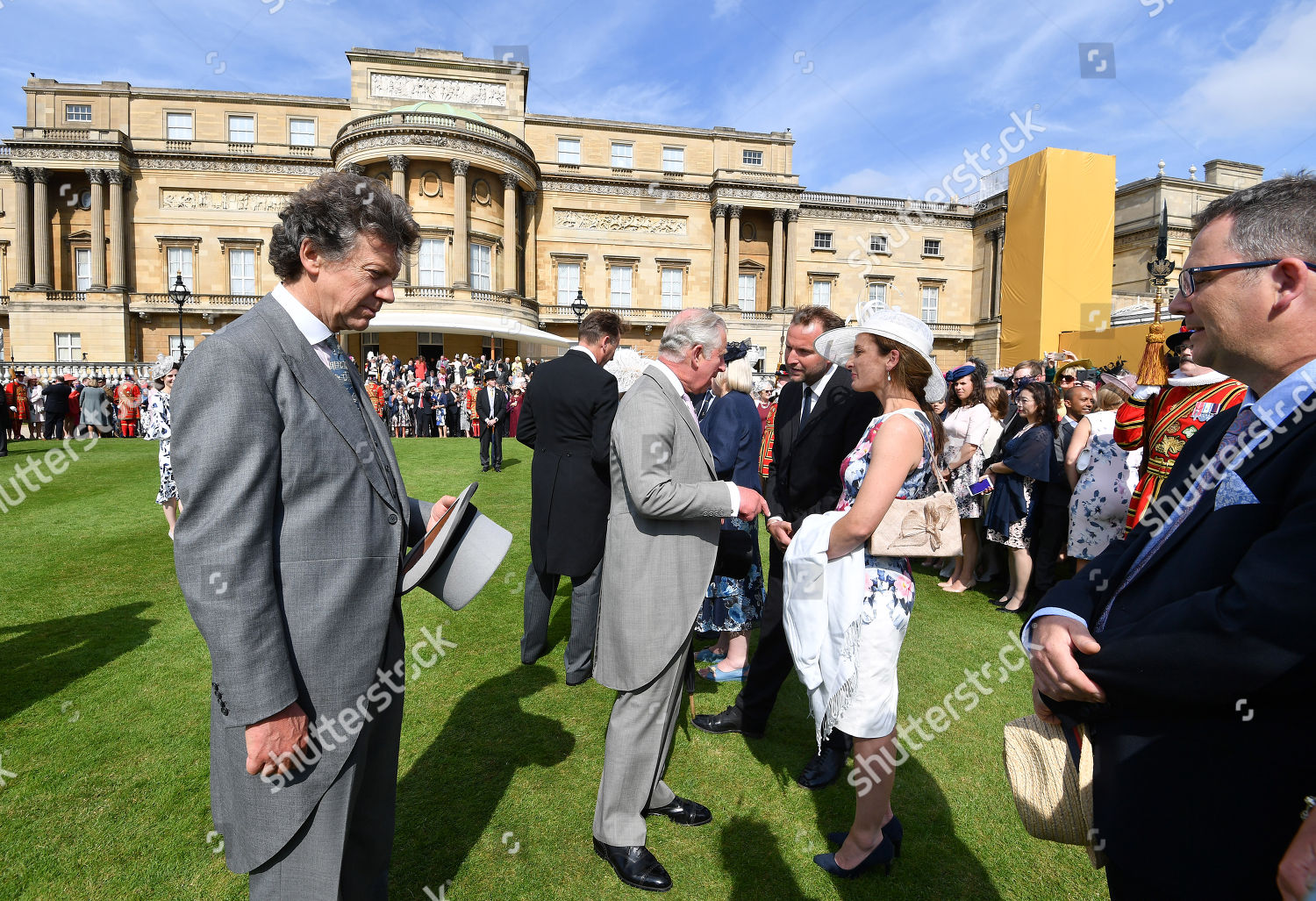 Prince Charles Centre Speaks Guests Royal Garden Editorial Stock