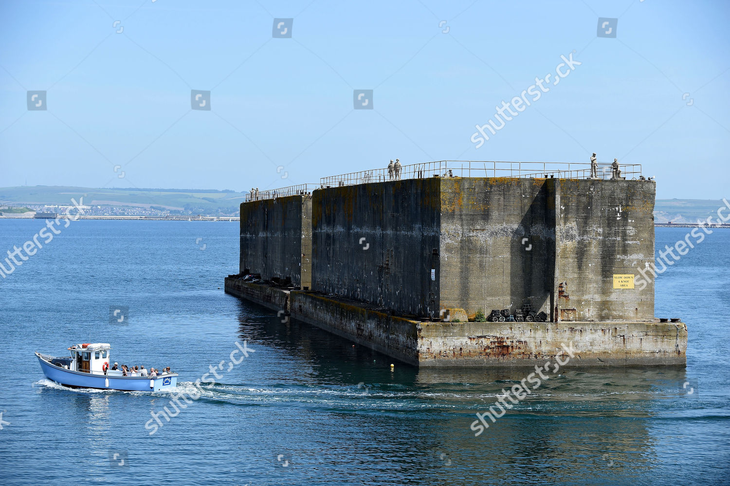 Phoenix Caisson Part Of Mulberry Harbor World War Two Stock Photo