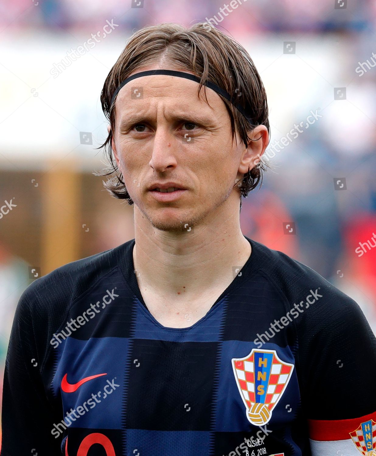 Croatias Luka Modric Before International Friendly Editorial Stock ...