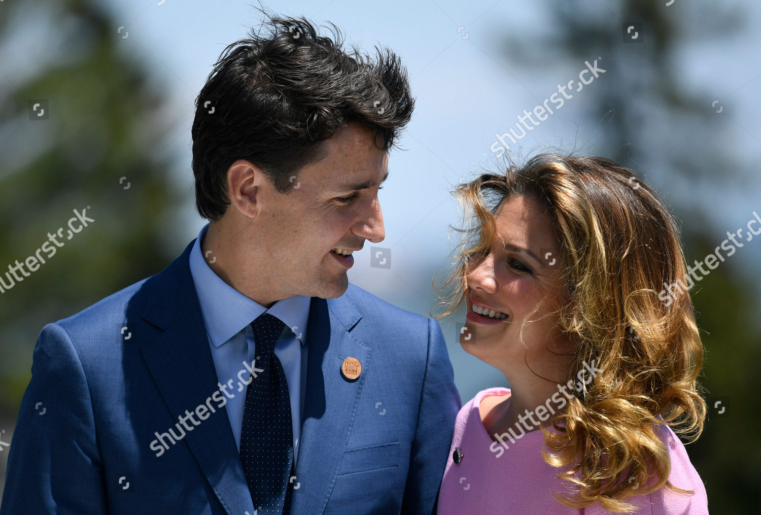 Sophie Gregoire Justin Trudeau Editorial Stock Photo - Stock Image