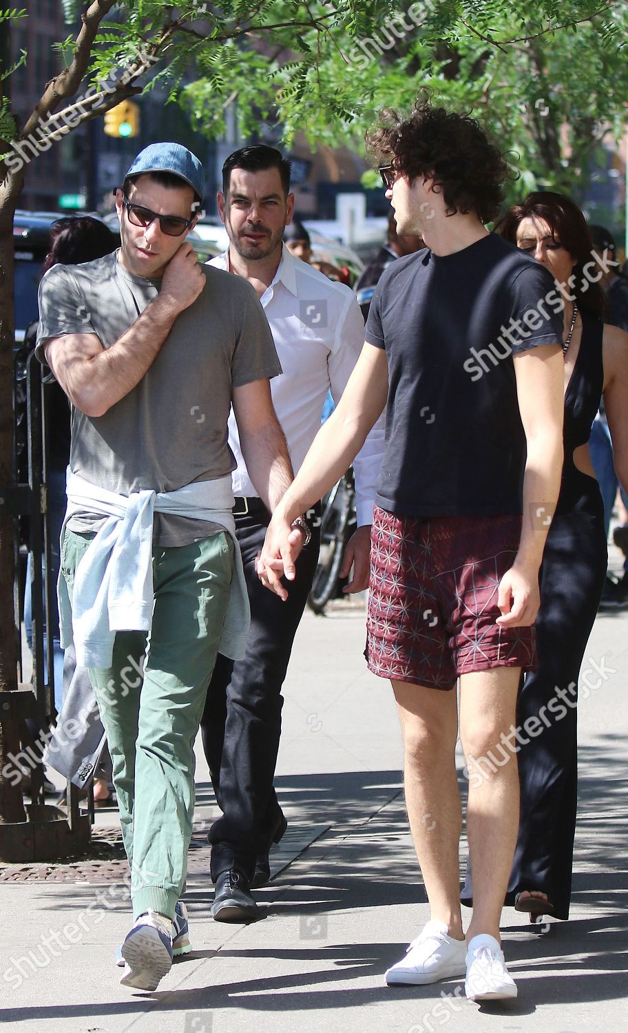 Zachary Quinto and Miles McMillan Sighting in NYC 151005 