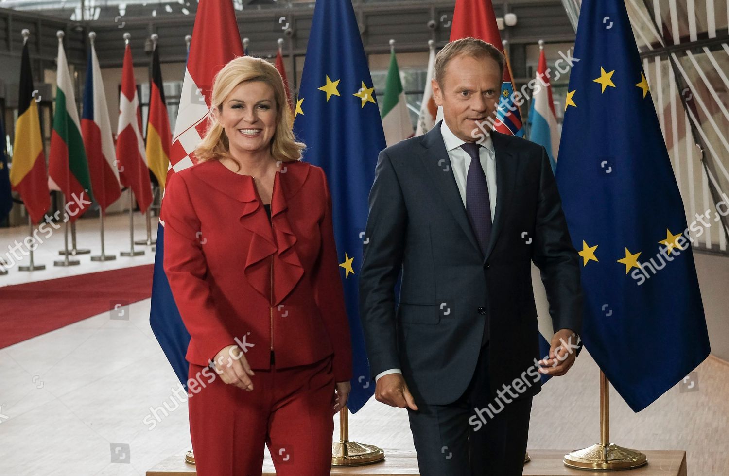 Kolinda Grabar Kitarovic Donald Tusk Editorial Stock Photo Stock Image Shutterstock