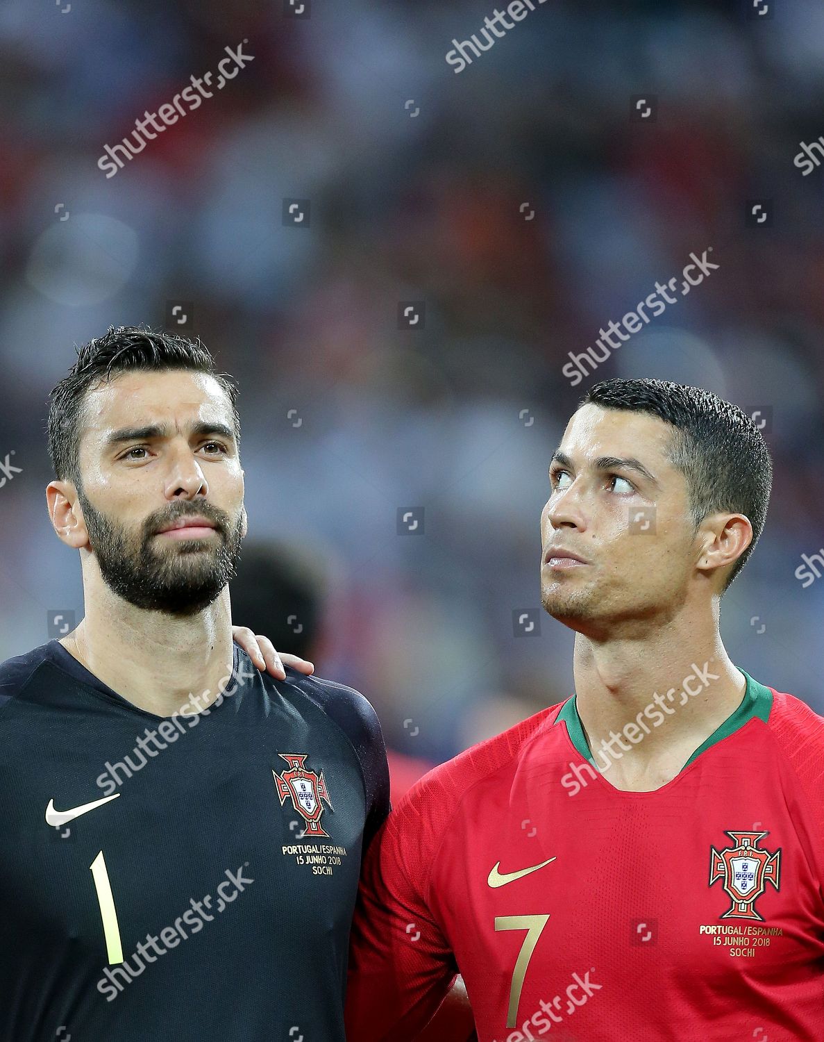 Cristiano Ronaldo Portugal Team Mate Goalkeeper Editorial Stock Photo ...