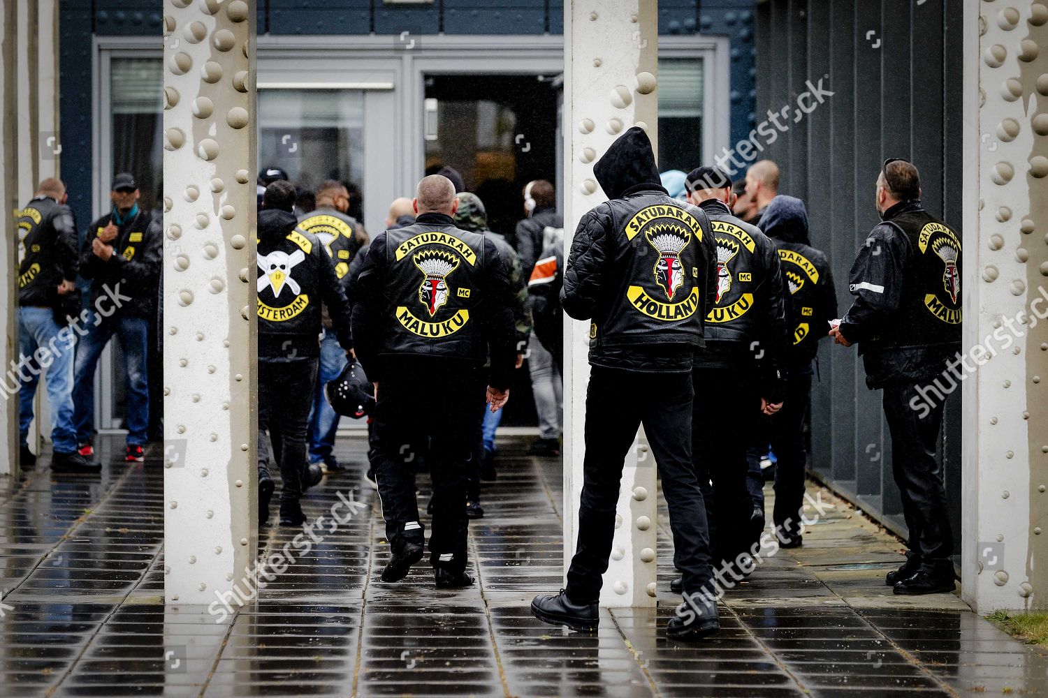 Members Satudarah Motorcycle Club Arrive Dutch Court Editorial Stock Photo Stock Image Shutterstock