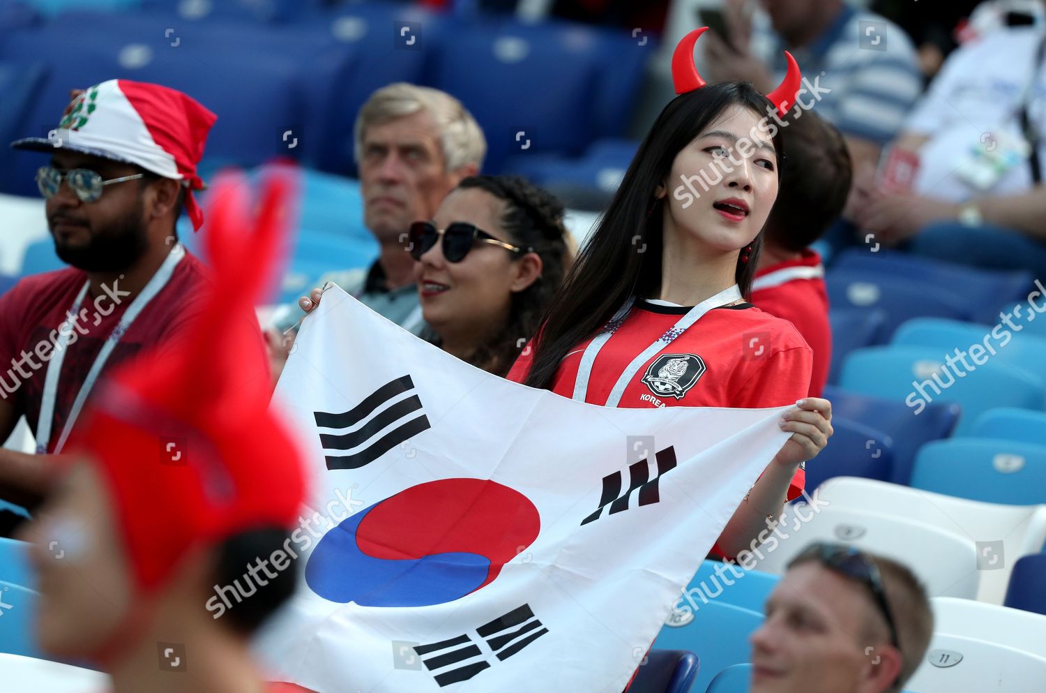 Supporters South Korea During Fifa World Editorial Stock Photo - Stock ...