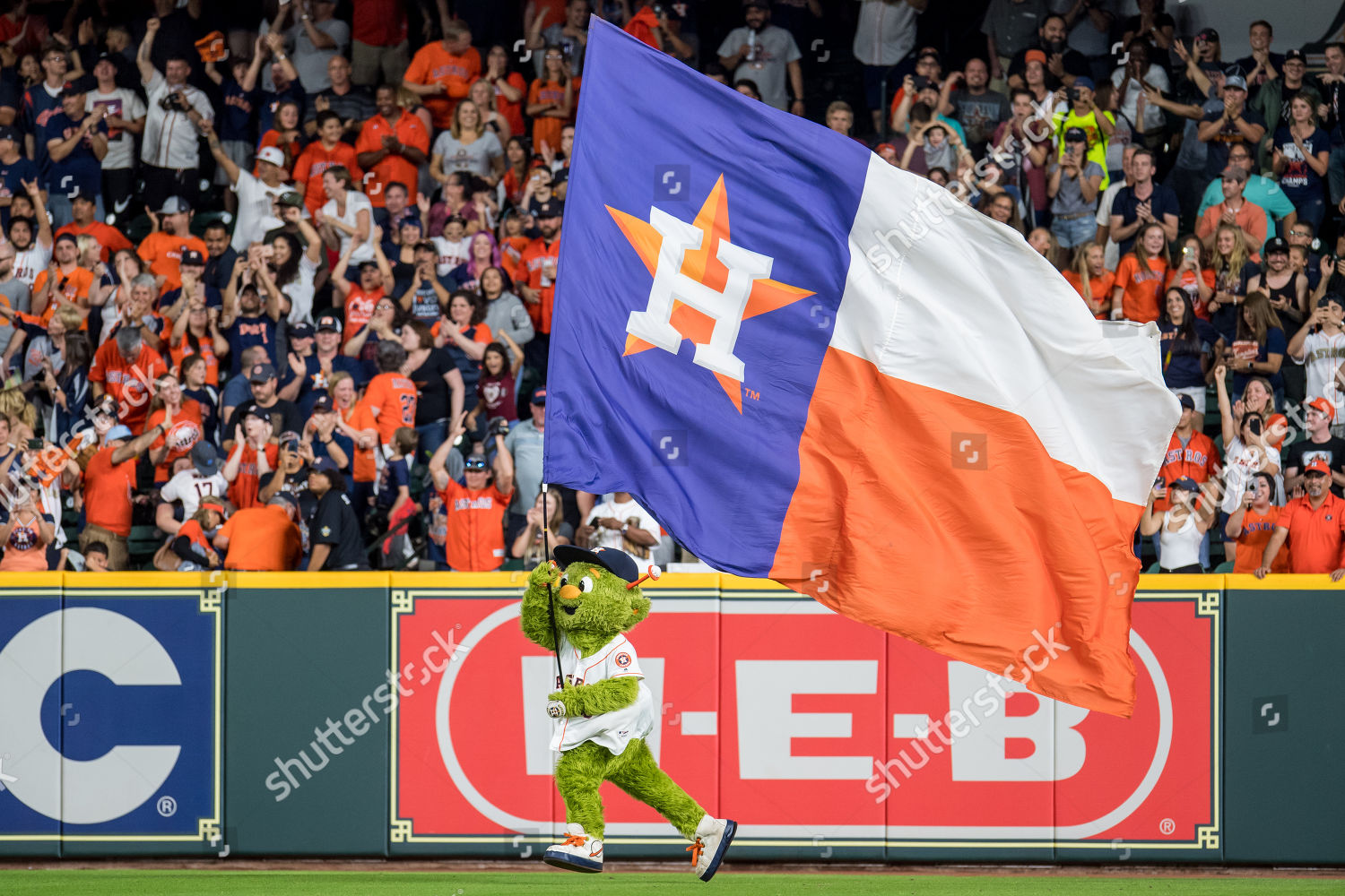 Houston Astros Mascot Orbit During Major Editorial Stock Photo