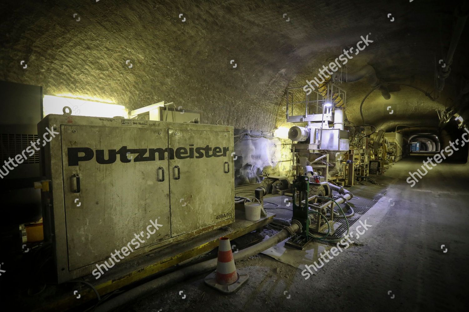 Concrete Factory Equipment Gallery Asse Ii Editorial Stock Photo