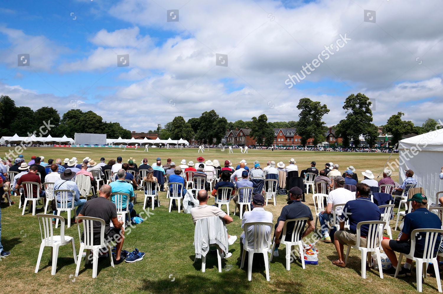 General View Guildford Cricket Ground Start Afternoon Editorial