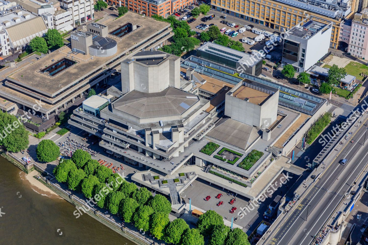 Royal National Theatre Complex Upper Ground Editorial Stock Photo