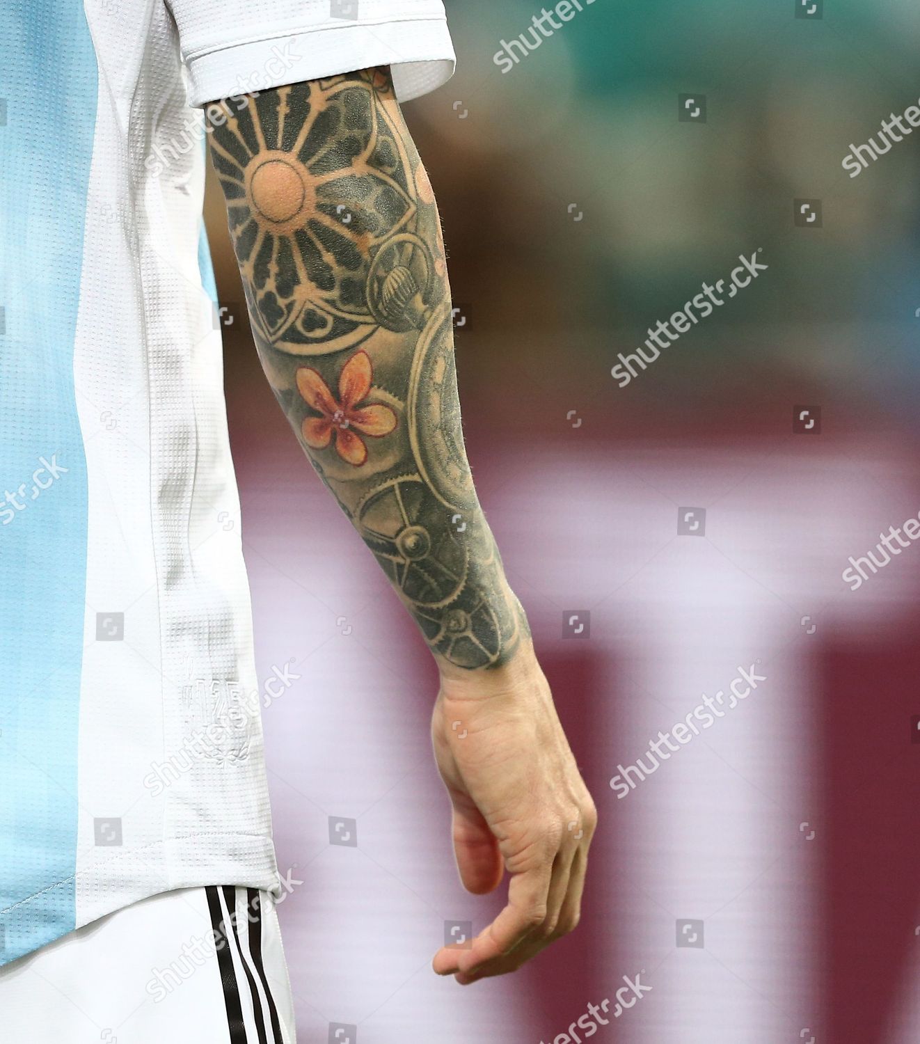 Tattoo On Arm Lionel Messi Argentina Editorial Stock Photo  Stock Image   Shutterstock