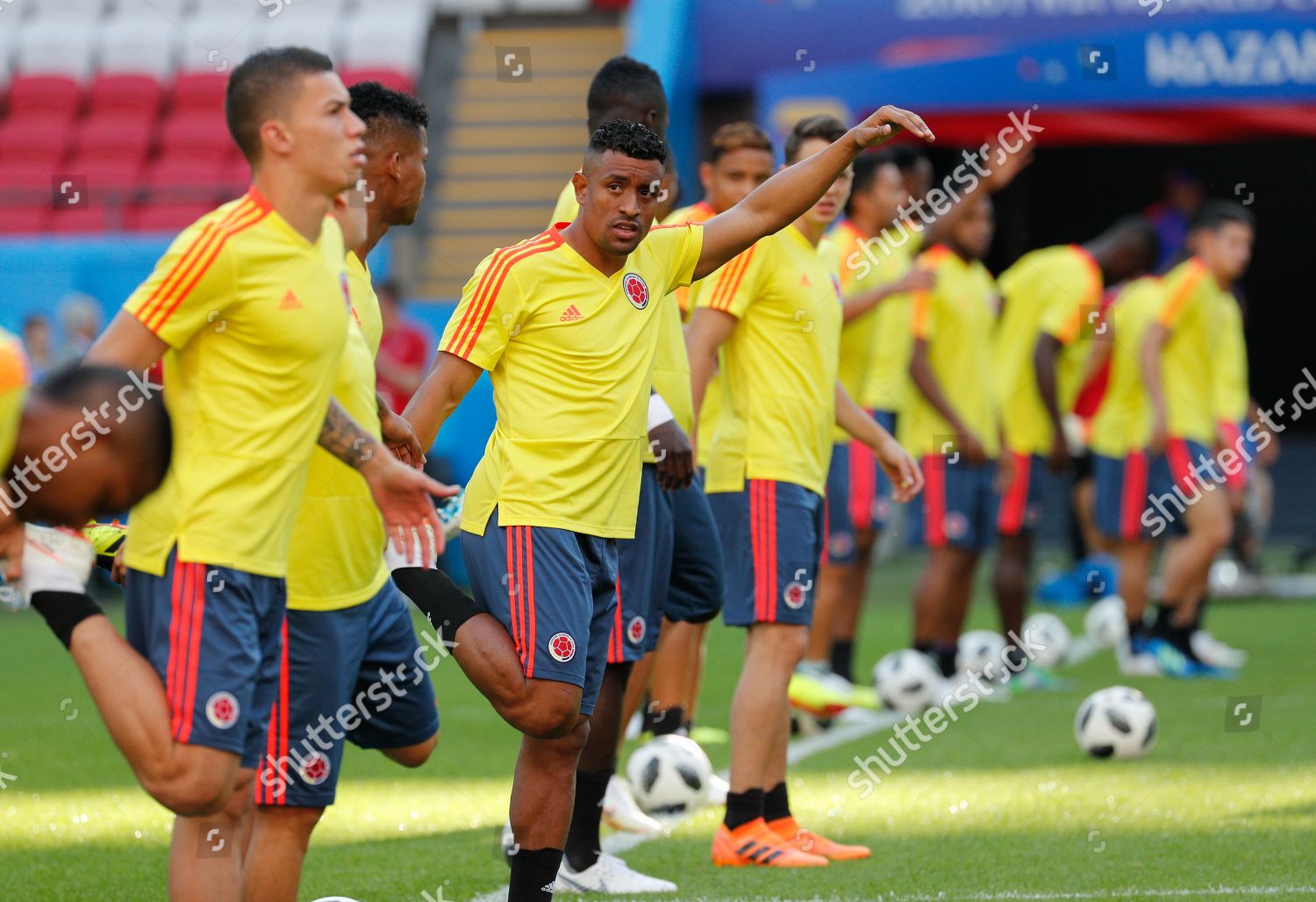 Colombia National Soccer Team Players During Editorial Stock Photo Stock Image Shutterstock Colombia National Soccer Team Players During Editorial Stock Photo Stock Image Shutterstock