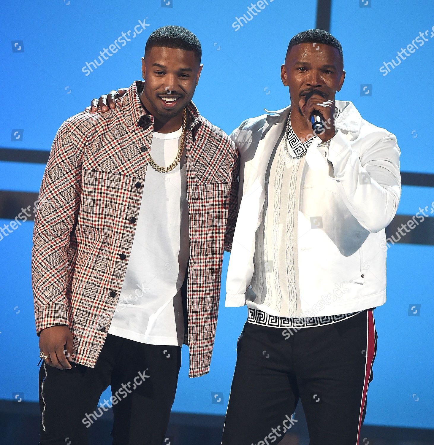 Jamie Foxx Michael B Jordan Editorial Stock Photo - Stock Image ...