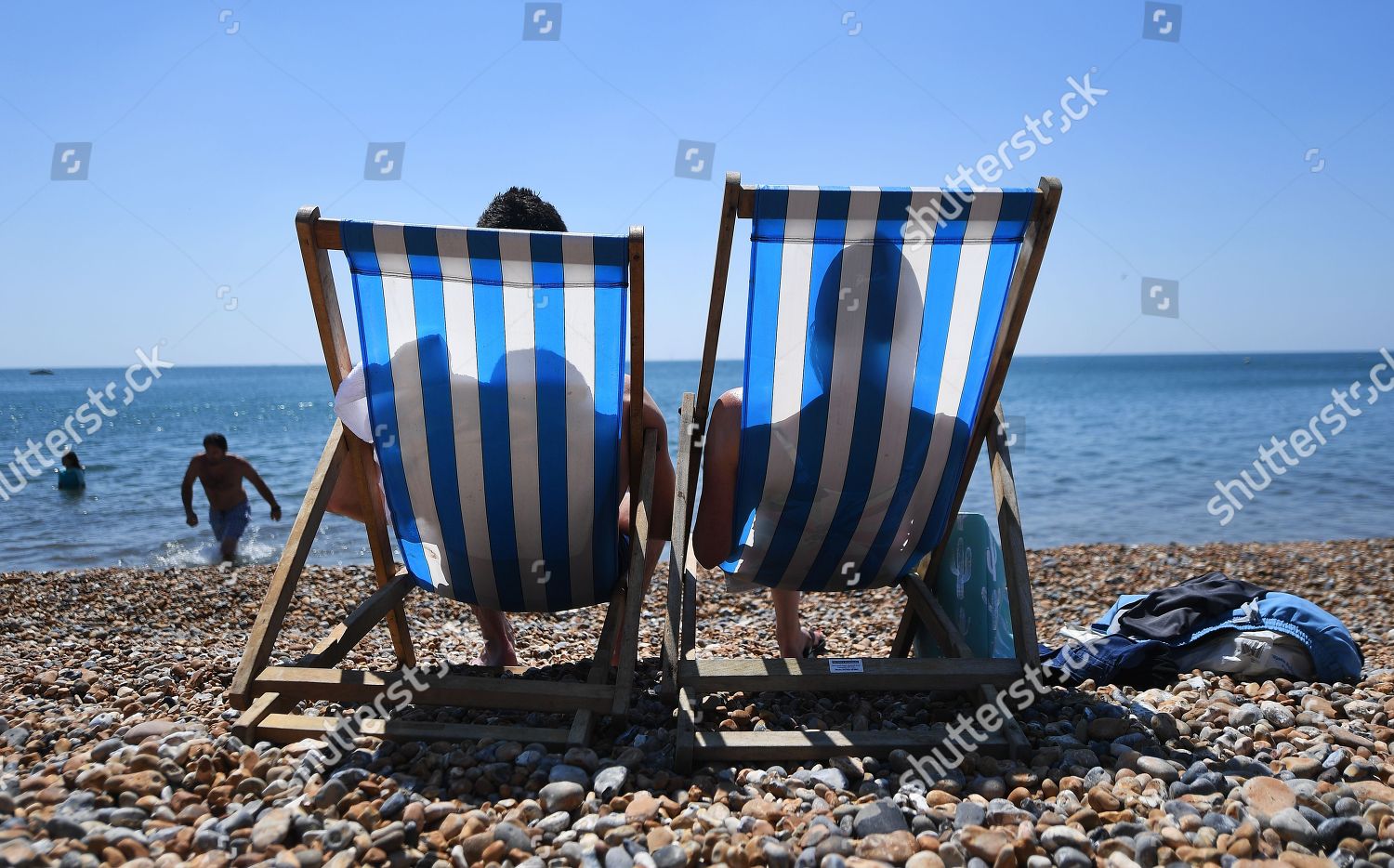 Sun Bathers On Brighton Beach Brighton Editorial Stock Photo - Stock ...