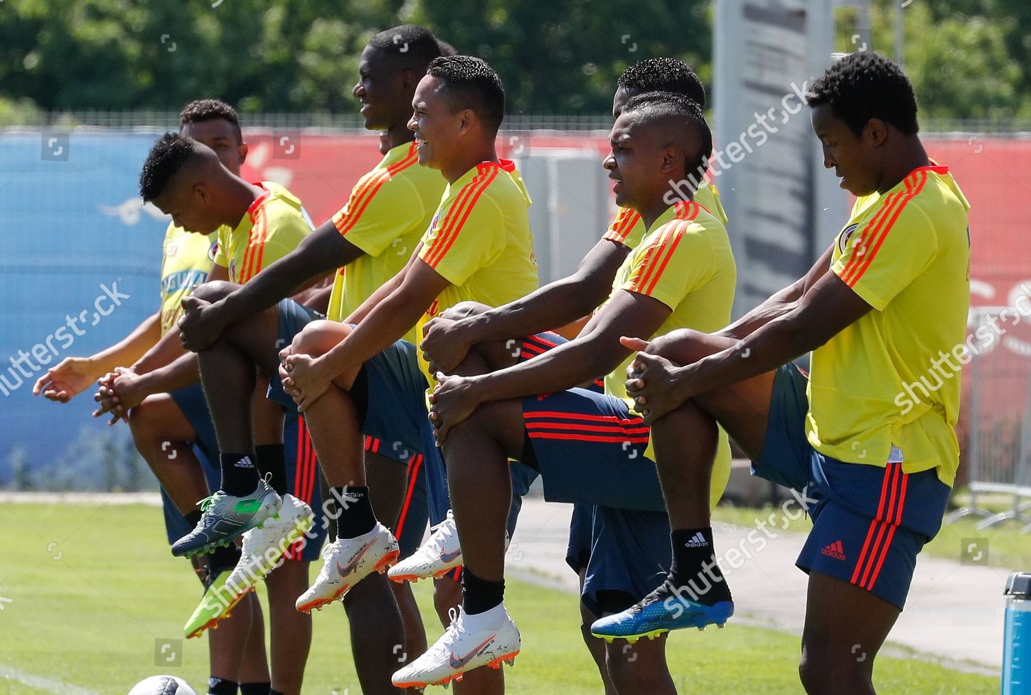 Colombia National Soccer Team Players Attend Editorial Stock Photo