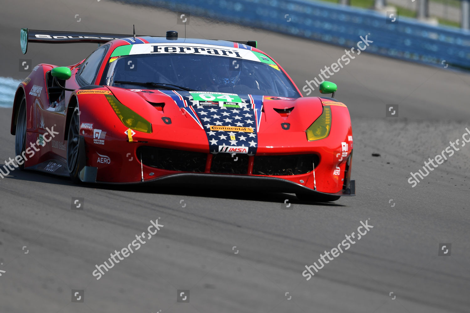 64 Scuderia Corsa Ferrari 488 Gt3 Driven Editorial Stock